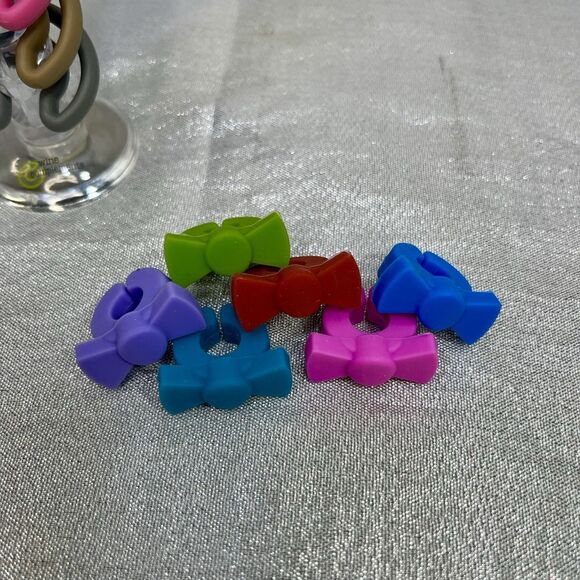 27 piece Glass Charms Silicone Drink Glass Markers Identifiers - Picture 6 of 9